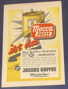 Anuncio/publicidad A5: Jacobs Coffee Mocca Press 1957 (WA407) - Imagen 1 de 1