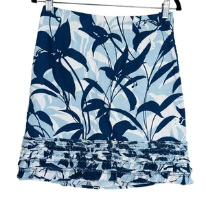 Tommy Bahama Linen Floral Skirt Size 2 - Picture 1 of 6
