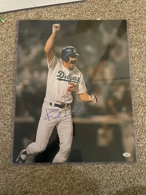 Kirk Gibson Signed Los Angeles Dodgers 1988 WS Home Run 16x20 JSA - Image 1 of 3
