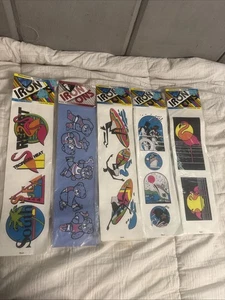 Lot of vintage iron on patches 1980s fluorescent tropical heat surfers flamingos - Picture 1 of 24