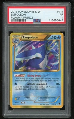 Pokemon TCG Empoleon Holo Secret Rare Plasma Freeze 117/116 PSA 1 Graded - Image 1 of 2