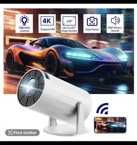 Nerunsa 2025 Mini Projector 4K 1080P HD WiFi 6 BT5.0 360° Portable Home Theater - Picture 1 of 9