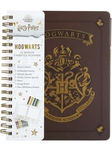 NEW Harry Potter Hogwarts 12-Month Undated Planner Gift Fans/School- 7x9.25 Inch - Picture 1 of 11