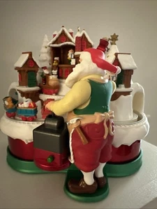 Hallmark Keepsake 2018 Santa's Magic Train Light Sound & Motion Ornament - Mint - Picture 1 of 8