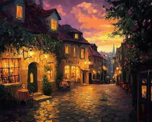 Leonid Afremov LUMINOUS HAVEN Oil Painting 30"x24" by Official Studio GICLEE - Picture 1 of 7