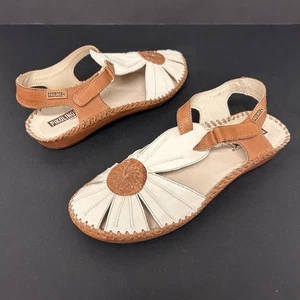 Pikolinos Vallarta Damen Leder Sandalen Boho Chic Freizeit Urlaub UK 6 EUR 39 - Bild 1 von 15