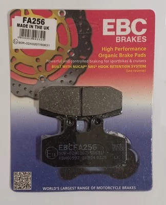 EBC Organic REAR Brake Pads Fits MOTO GUZZI V7 SPECIAL / STONE (2012 to 2021) - Image 1 of 4