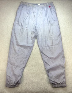 Vintage Nike Windbreaker Track Pants Men's XL Purple Cotton Lined - Picture 1 of 11