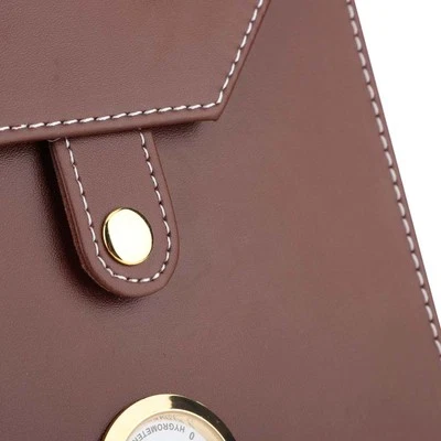 . Tragbarer Humidor Aus Leder Zigarrenbox Zedernholz Zigarettenbehälter (brau - Bild 1 von 4