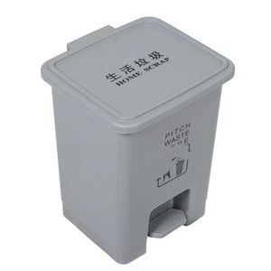 1Pc Step Trash Can 15L Large Capacity Garbage Can Home Office Rubbish Bin - Picture 1 of 16