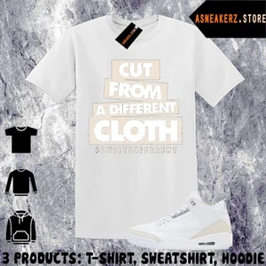 Shirt To Match AJ 3 Pure Money 2025 Sneaker Matching Tee Different Cloth T-Shirt - Picture 1 of 2