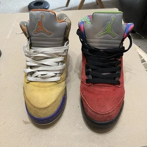 Nike Air Jordan 5 Retro What The So-lar Yellow Orange Red Green Shoes 6.5 Mens - Picture 1 of 18