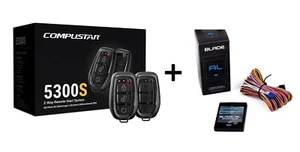 Compustar CS5300-S All-in-One 2-Way Remote Start 3000 Feet PLUS Blade-AL Bypass - Picture 1 of 8