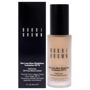 Base sin peso de larga duración Bobbi Brown Skin cubierta completa beige fresco C46 1 oz - Imagen 1 de 4