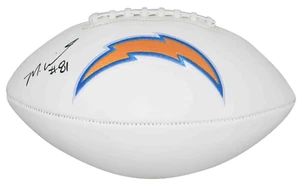 MIKE WILLIAMS AUTOGRAPHED LOS ANGELES CHARGERS WHITE LOGO FOOTBALL BECKETT - Picture 1 of 1