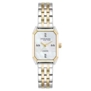 $99 MSRP- Anne Klein 12/7751MPTT New York Two Tone Diamond Octagon Women Watch - Picture 1 of 5