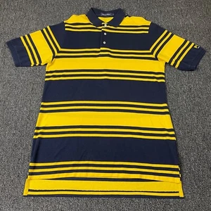 Polo Golf Ralph Lauren Size Large Long Striped Blue Yellow Shirt Adult - Picture 1 of 7