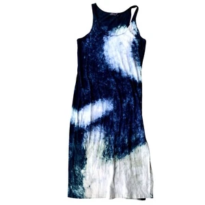 Polo Ralph Lauren Tank Vestito Cravatta Tinta Senza Maniche Casual Maxi L - Foto 1 di 4