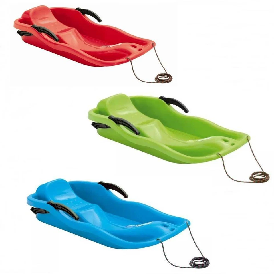 Schlitten Race Rodel Schneegleiter Kinderschlitten mit Bremsen inkl. Zugseil  - Bild 1 von 1