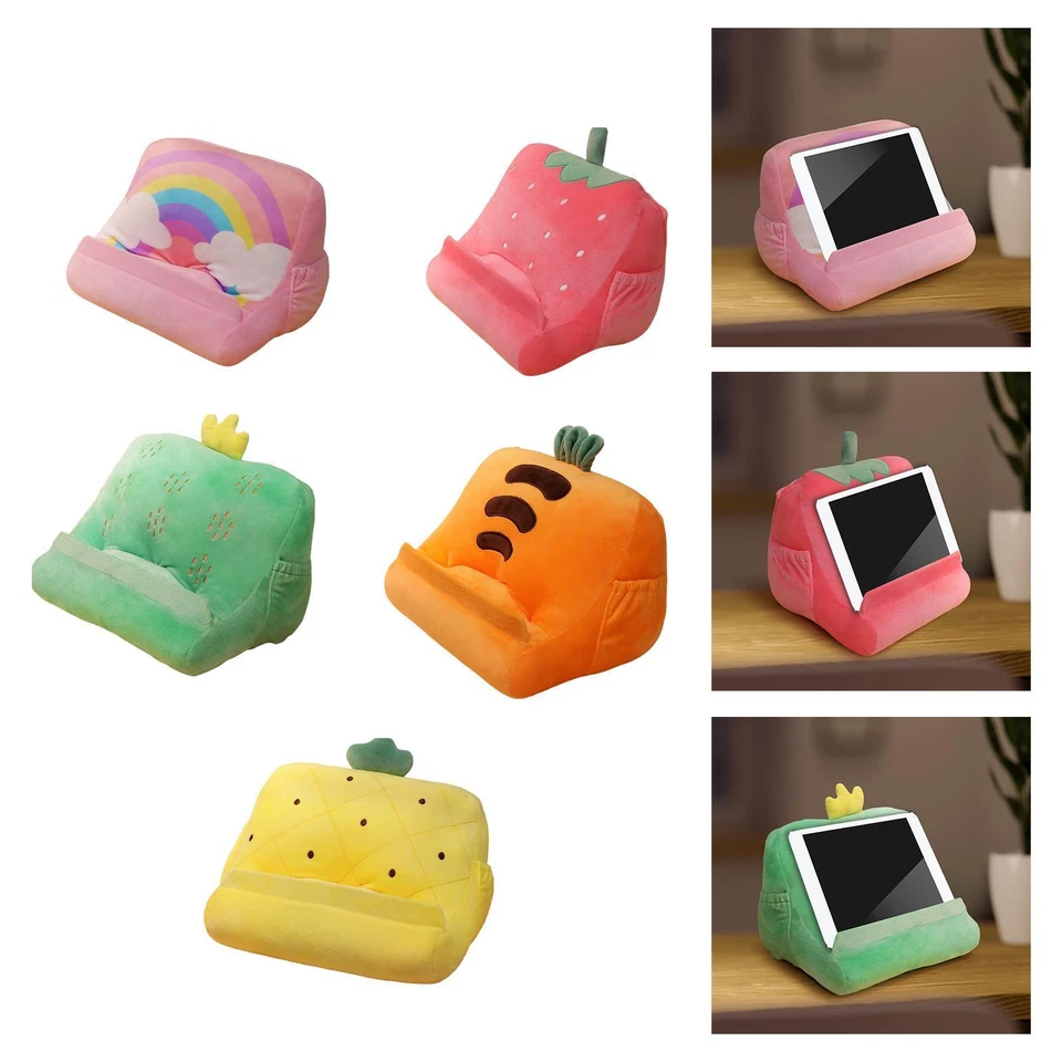 Cute Pillow Holder Tablet Stand with Elastic Pockets Durable - Image 1 of 1