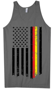 Camiseta sin mangas alemana americana con bandera delgada para hombre mitad Alemania - Imagen 1 de 5
