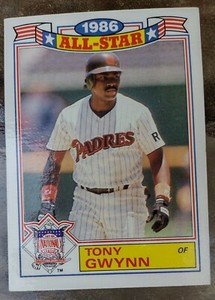 Tony Gwynn, Topps All-Star commemorative set, 1986, #6 of 22  