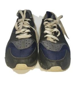 Nike Air Huarache Sneakers Men Size 9 Black Blue Premium ID Gorpcore 777330 972 - Picture 1 of 11