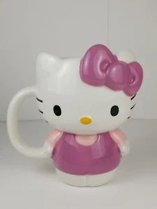 Sanrio 3D Hello Kitty Ganzkörper Schleife Rosa & Lila Keramik Becher Tasse 20 Unzen - Bild 1 von 9