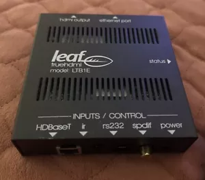 Leaf/Control4 TrueHDMI LTB1E HDBaseT Receiver Ethernet/RS232/SPDIF Port - Picture 1 of 4