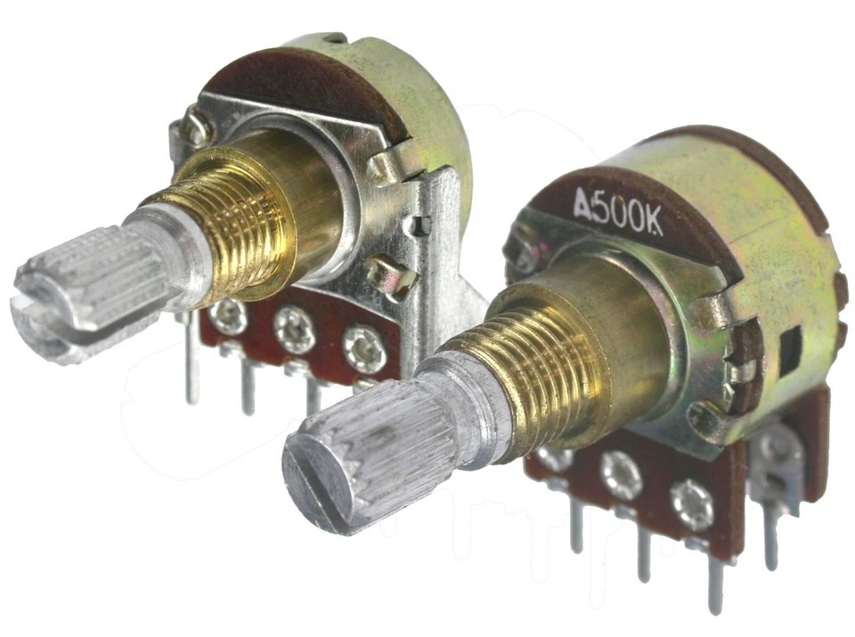 Drehpotentiometer mit Abstandshülse, Mono oder Stereo, Ersatzteil - Изображение 1 из 1