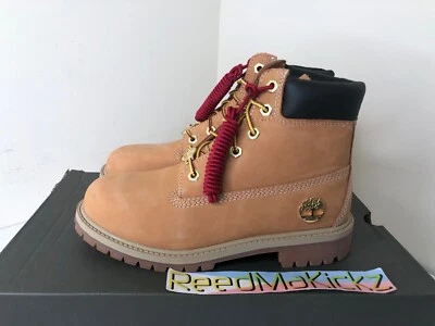 Timberland 6 inch Premium Boots Wheat Nubuck Kids Youth Junior TB0A42JR 231 - Image 1 of 4