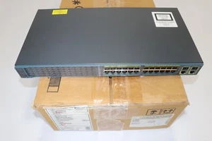 CISCO WS-C2960+24TC-S 24-PORT MANAGED ETHERNET/SFP SWITCH - Picture 1 of 7