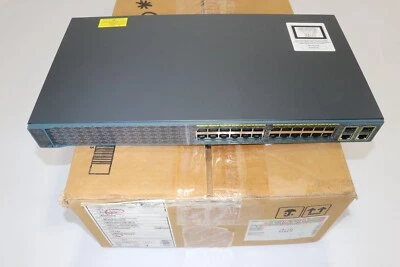 CISCO	WS-C2960+24TC-S 24-PORT MANAGED ETHERNET/SFP SWITCH - Image 1 of 4