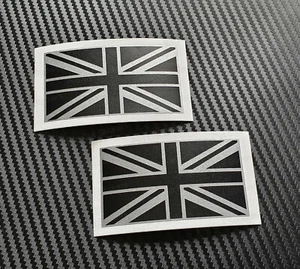 Union Jack Flag GB Great Britain Stickers Decals Car Wall Black Glitter Colours - Picture 1 of 16