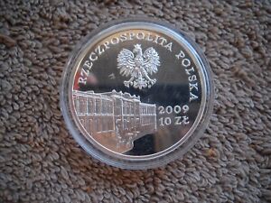 POLAND 10 Złotych 2009 180th Anniversary Bank SILVER.925 PROOF 14.14 g in caps