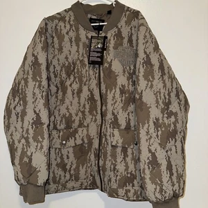 NWT Men’s Harley Davidson Quilted Park Jacket Woven Camo 97400-24VM/022L Sz 3XL - Picture 1 of 5