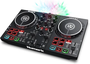 Party Mix II – DJ Controller Pult mit 2 Decks, eingebauten DJ-Lichtern & - Bild 1 von 12