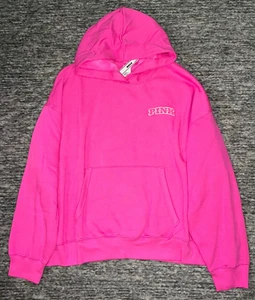 Victoria's Secret Rosa Campus Polar Sudadera con Capucha Pullover Rosa Chisme L o XL NUEVO CON ETIQUETAS - Imagen 1 de 13