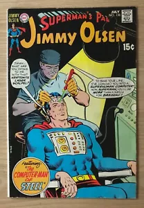 Superman's Pal Jimmy Olsen #130 DC Comics Edad de Plata COMPUTADORA-HOMBRE DE ACERO en muy buena condición - Imagen 1 de 4