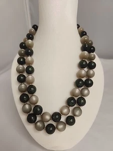 Vintage Trifari Moonglow Double Stranded Necklace - Picture 1 of 14