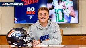 Bo Nix Denver Broncos - Novato NFL QB Selección del Draft - Foto Impresa Brillante 8x10 - Imagen 1 de 4
