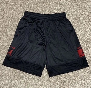 Nike Men’s Alabama Crimson Tide Black Red Dri-Fit Training Shorts Size Medium - Picture 1 of 14