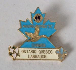 Lions Club Pin Kanada Multiple District A Ontario Quebec Labrador Gans Vintage #272 - Bild 1 von 6