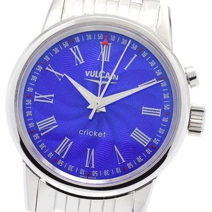 Vulcain Cricket Alarm 100102.008 Hand-Wind SS Blue Dial 38mm Grade B Used Watch - Picture 1 of 6