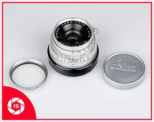 Leitz Leica M Summicron 35mm f/2 35/2 Chrome 8-Element + Caps + Filter - Picture 1 of 13