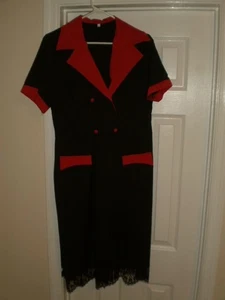 Black & Red Lace Dress Cross Dresser / Pretty Sissy / Cosplay - Picture 1 of 10