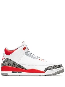 Nike Air Jordan 3 Retro Black Elephant Print Leather Basketball Men's Sneakers - Picture 1 of 4