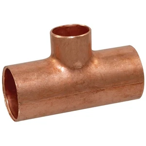 NIBCO 611R 1/4X1/4X1/8 Reducing Tee,Wrot Copper,1/4"x1/4"x1/8" 39R497 - Picture 1 of 1