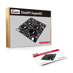 DeskPi Super6C para Raspberry Pi Compute Module 5/CM4 Cluster Mini-ITX Board NUEVO - Imagen 1 de 2