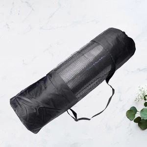  2 Pezzi Tappetino Yoga Borsa Porta Fitness Rete Esercizi Stoccaggio Spalla - Foto 1 di 11